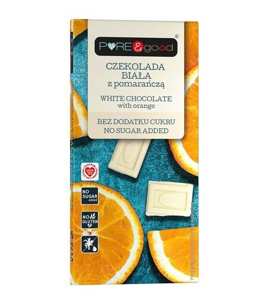 Czekolada biała z pomarańczą B/C 75g