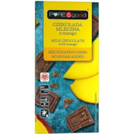Czekolada mleczna z mango bez dodatku cukru 75g