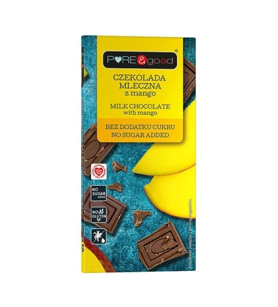 Czekolada mleczna z mango bez dodatku cukru 75g