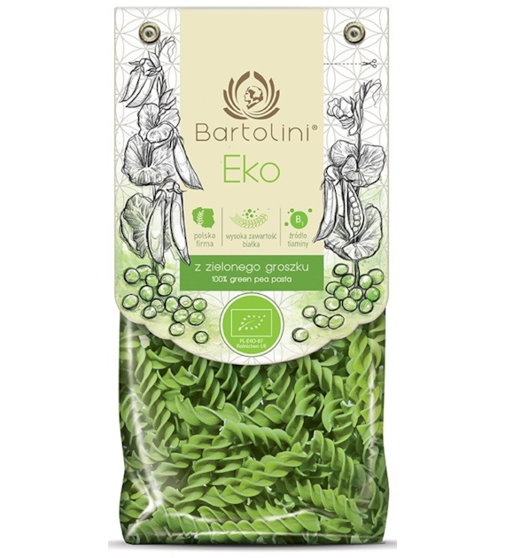Makaron z zielonego groszku świderek BIO 250g