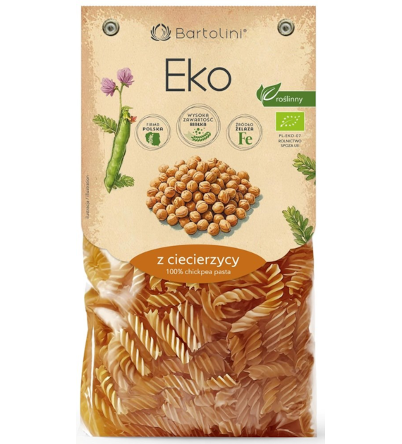 Makaron z ciecierzycy  świderek BIO 250g