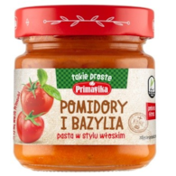 Pomidory i bazylia pasta w stylu włoskim 160g