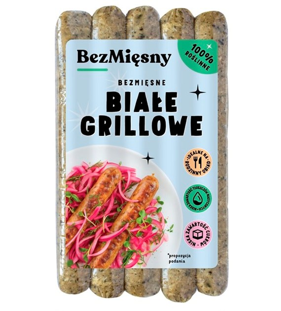 Bezmięsne Kiełbaski Białe 180g