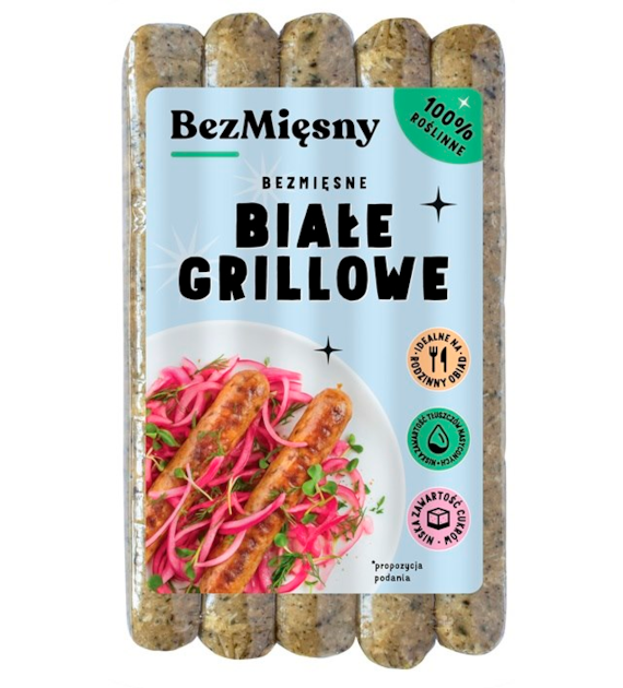 Bezmięsne Kiełbaski Białe 180g