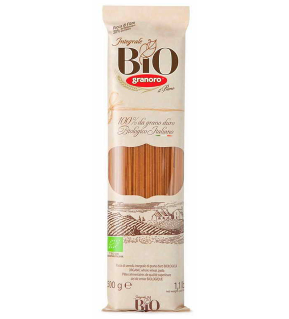 Makaron spaghetti pełnoziarnisty BIO 500 g