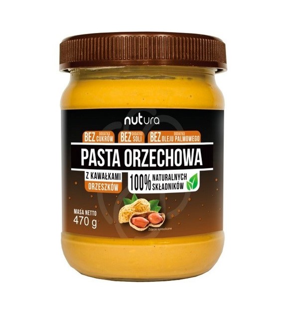 Pasta orzechowa z kawałkami orzeszków 470 g