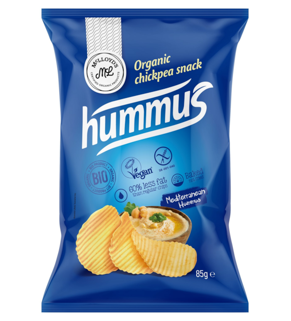 Chipsy z ciecierzycy o smaku hummusu BEZGL. BIO 85 g