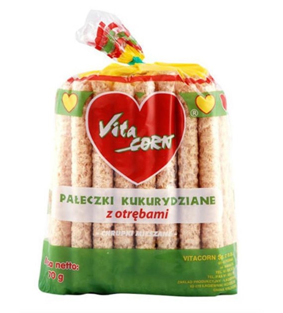 Pałeczki kukurydziane z otrębami 70 g