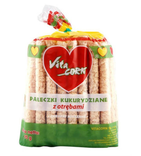 Pałeczki kukurydziane z otrębami 70 g