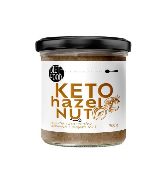 Keto krem z orzechów laskowych z olejem mtc BIO 300 g