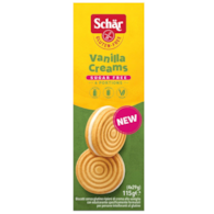 Vanilla Creams- ciastka z kremem waniliowym bez cukru BEZGL. 115 g