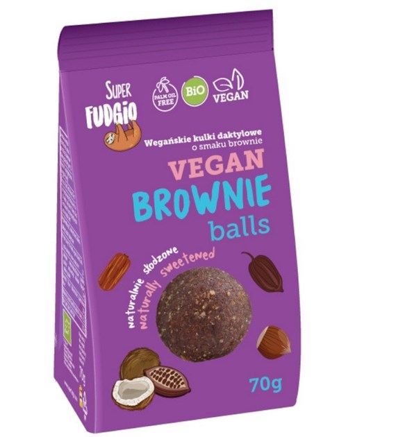 Kulki daktylowe o smaku brownie  BIO 70g