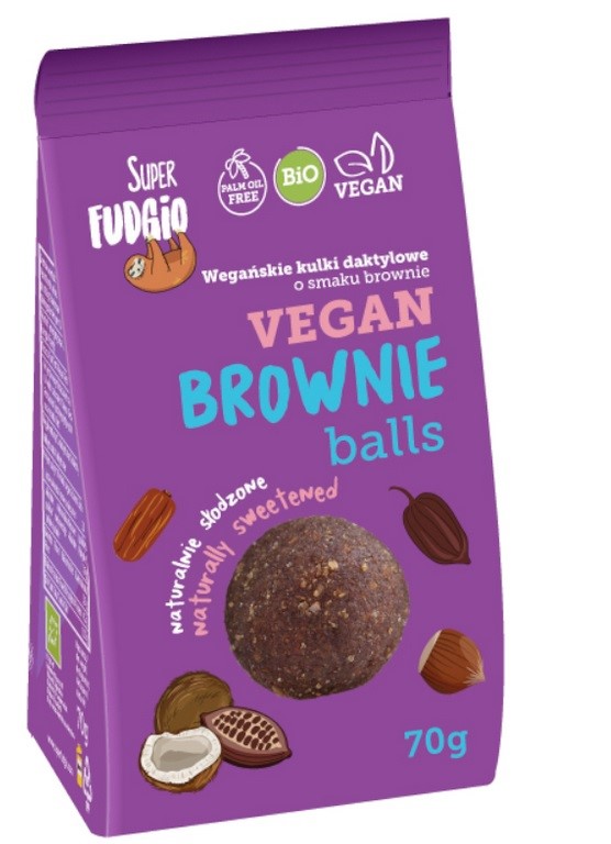 Kulki daktylowe o smaku brownie  BIO 70g