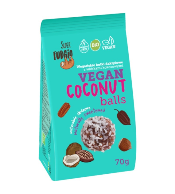 Kulki daktylowe z wiórkami kokosowymi BIO 70g