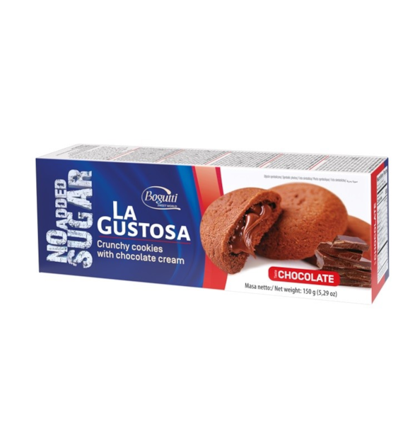 Kruche ciasteczka z kremem czekoladowym B/C 150g