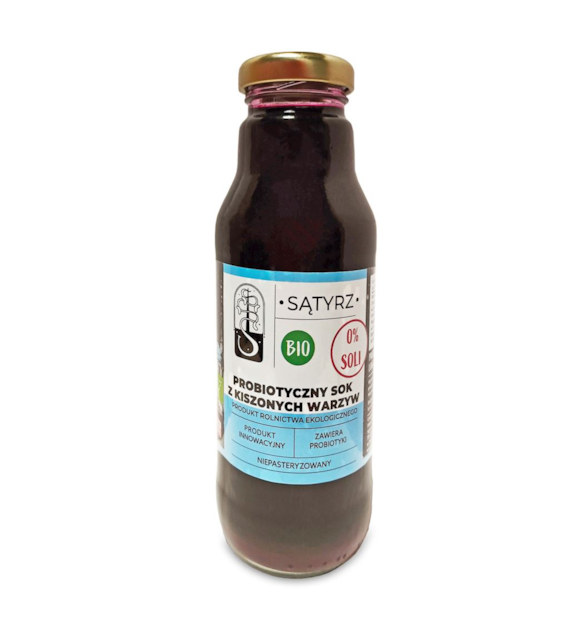Probiotyczny sok bez soli z kiszonych warzyw BIO 300 ml