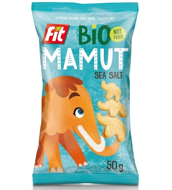 Chrupki kukurydziane z solą morską BEZGL. BIO 50 g Bio Mamut