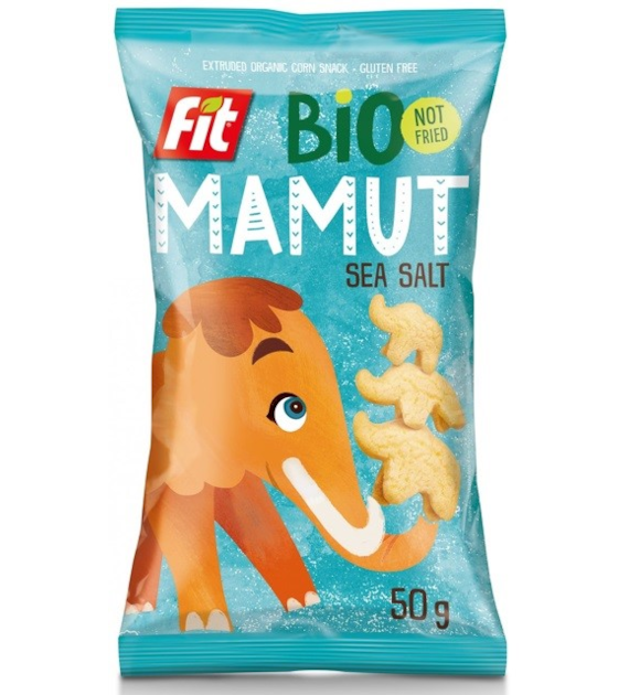 Chrupki kukurydziane z solą morską BEZGL. BIO 50 g Bio Mamut