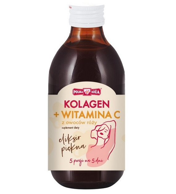 Eliksir piękna Kolagen z witaminą C z dzikiej róży 250 ml