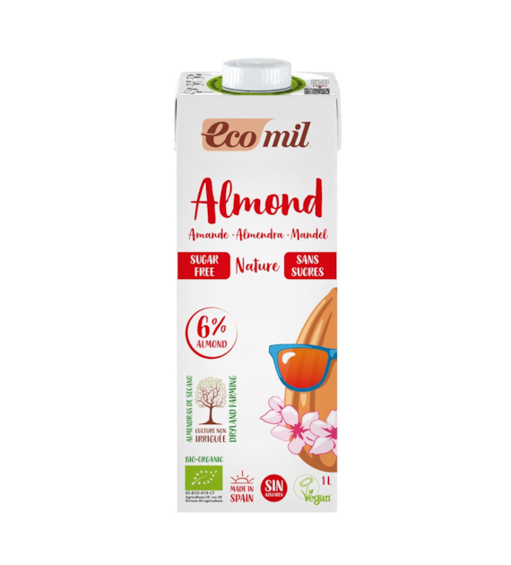 Napój migdałowy bez cukru bezglutenowy BIO 1l