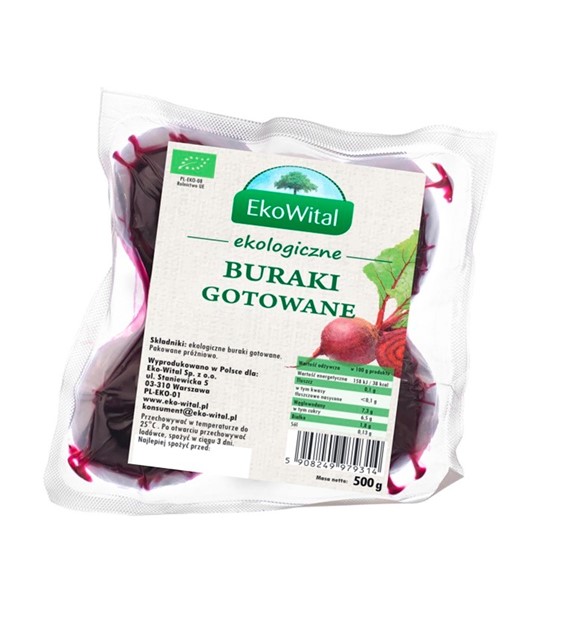 Buraki gotowane BIO 500g