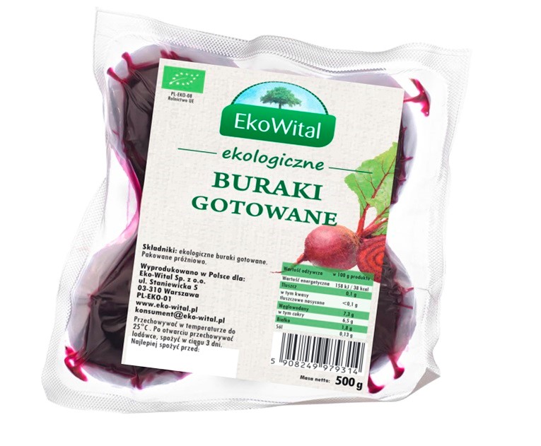 Buraki gotowane BIO 500g