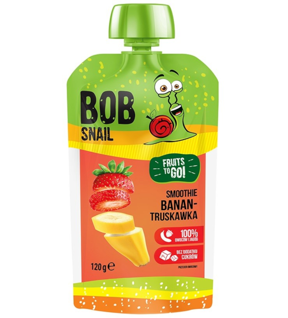 Smoothie banan-truskawka bez dodatku cukru 120g