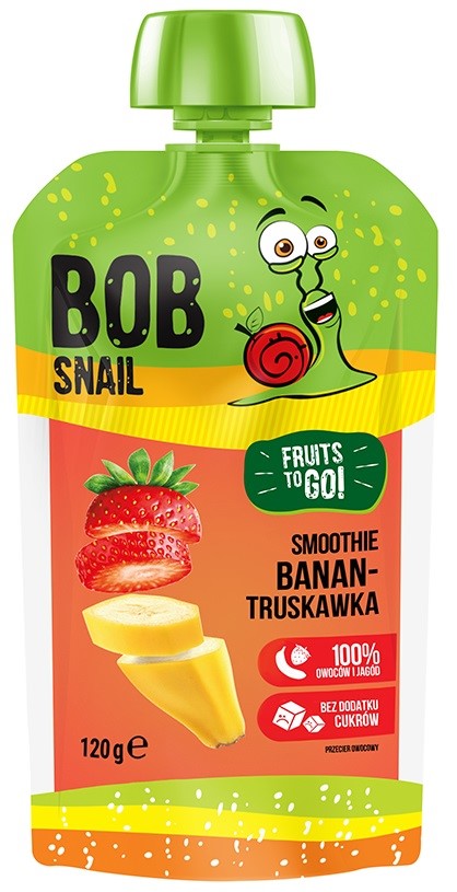 Smoothie bananowo-truskawkowe bez dodatku cukru 120g