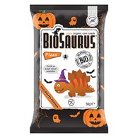 Chrupki kukurydziane Dinozaury HALLOWEEN o smaku pizzy BEZGL. BIO 50 g