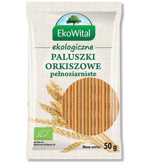 Paluszki orkiszowe pełnoziarniste BIO 50 g