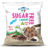 Cukierki o smaku kawowym ze stewią bez cukru 60 g