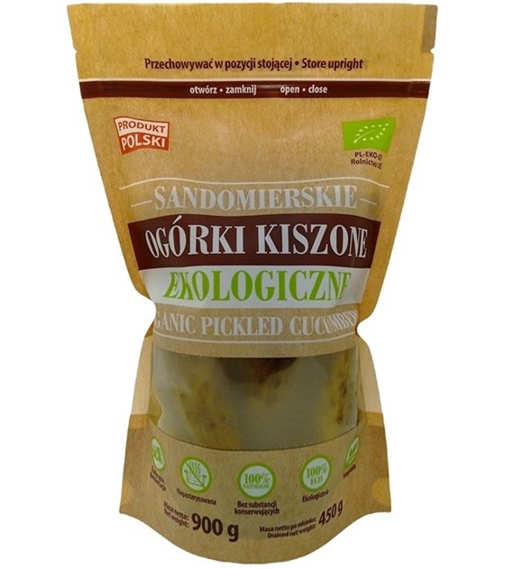 Ogórki Kiszone Sandomierskie Ekologiczne 900 g