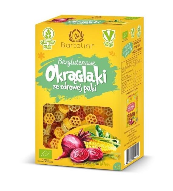 Makaron kukurydziano-ryżowy kółka kolorowe BEZGL. BIO 250g