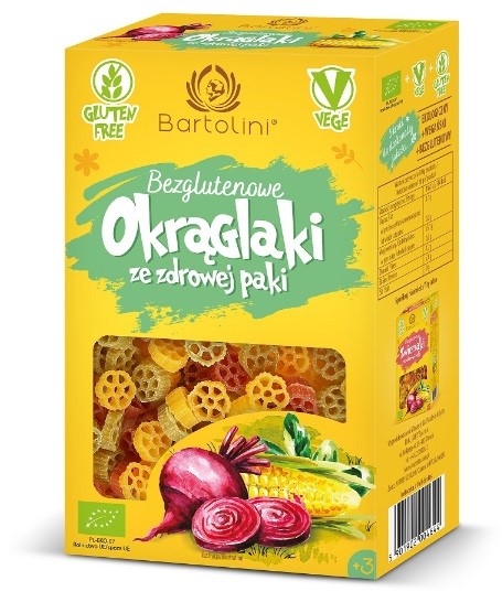 Makaron kukurydziano-ryżowy kółka kolorowe BEZGL. BIO 250g