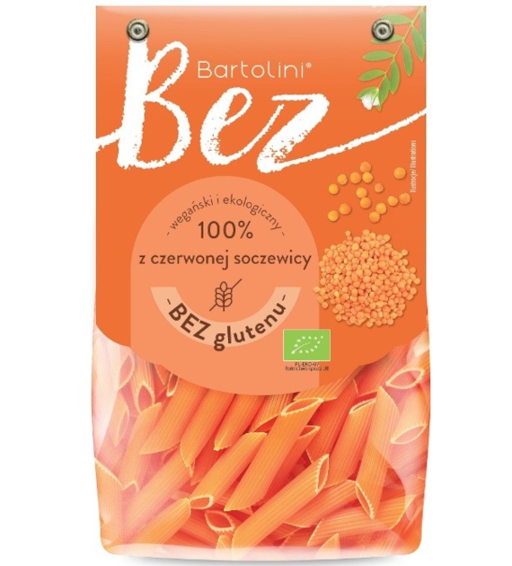 Makaron z czerwonej soczewicy penne BEZGL. BIO 250g