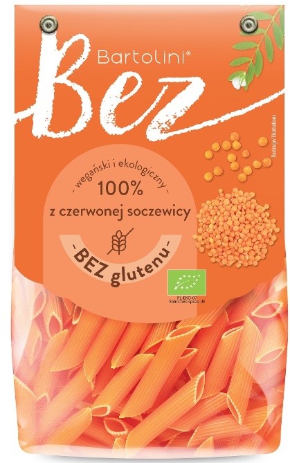 Makaron z czerwonej soczewicy penne BEZGL. BIO 250g