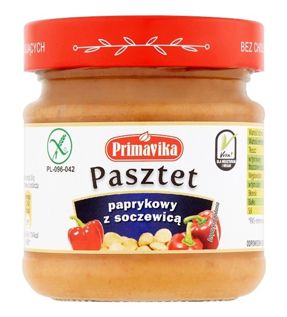 Pasztet paprykowy z soczewicą 160 g