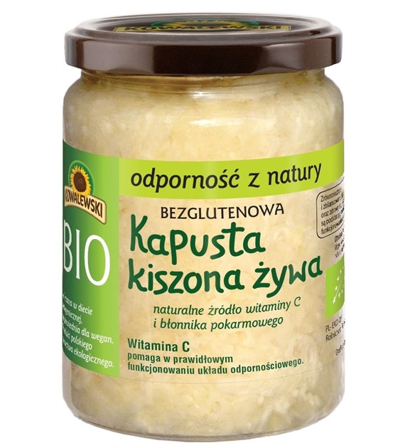 Kapusta kiszona żywa bezglutenowa BIO 540 ml