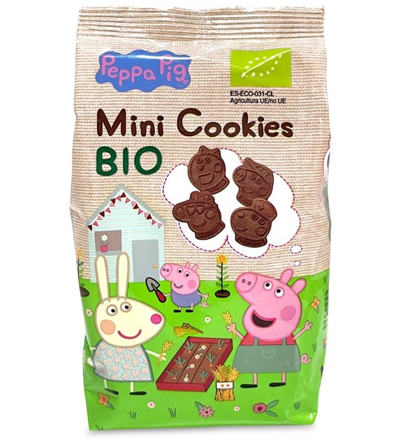 Mini ciastka kakaowe dla dzieci Świnka Peppa BIO 100 g