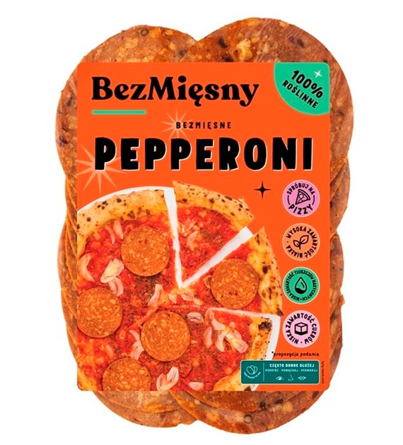 Bezmięsne Pepperoni w plastrach 100g