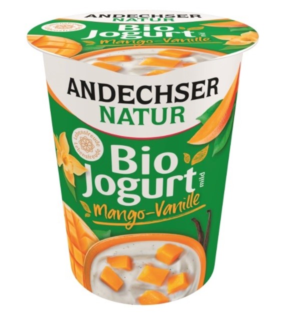 Jogurt mango-wanilia 3,8% tł. BIO 400 g