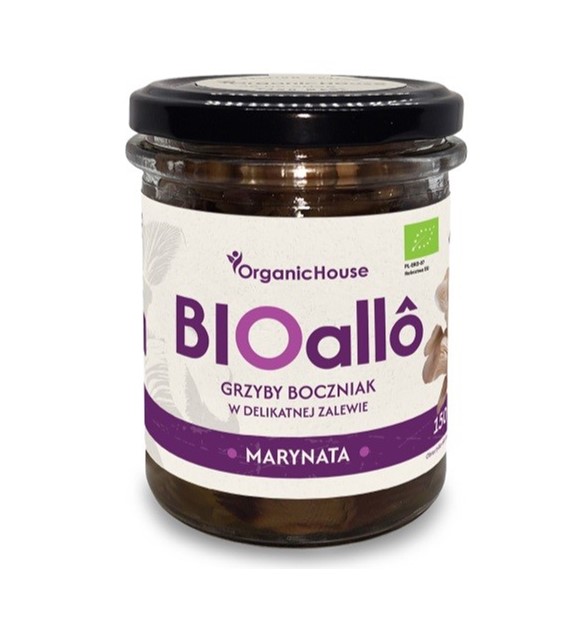 BIOallo MARYNATA - grzyby boczniak w delikatnej zalewie BIO 180 g