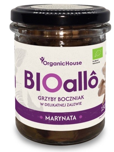 BIOallo MARYNATA - grzyby boczniak w delikatnej zalewie BIO 180 g