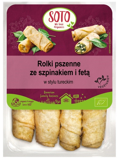 Borek- rolki pszenne ze szpinakiem i fetą BIO 190 g