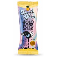 HOLOPOPS lizak kulka bez cukru o smaku ananasowym 8g (SPRZEDAŻ NA OPAKOWANIA ZBIORCZE)