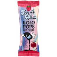 HOLOPOPS lizak kulka bez cukru o smaku mailinowym 8g z witaminą C i D (SPRZEDAŻ NA OPAKOWANIA ZBIORCZE)