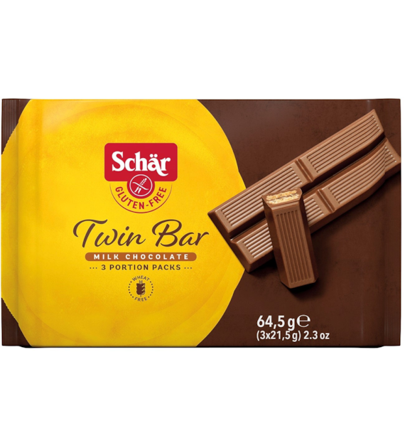 Twin bar-wafelki w czek. BEZGL. 3x21.5 g