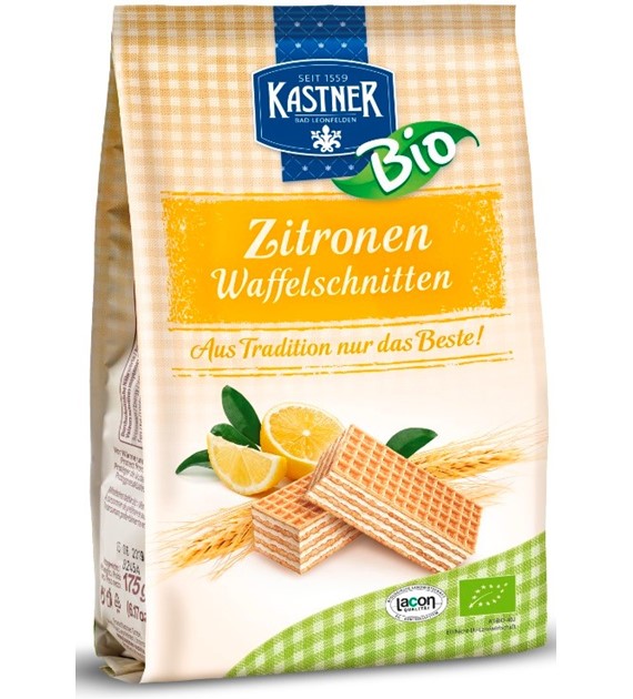 Wafelki z kremem cytrynowym BIO 175 g