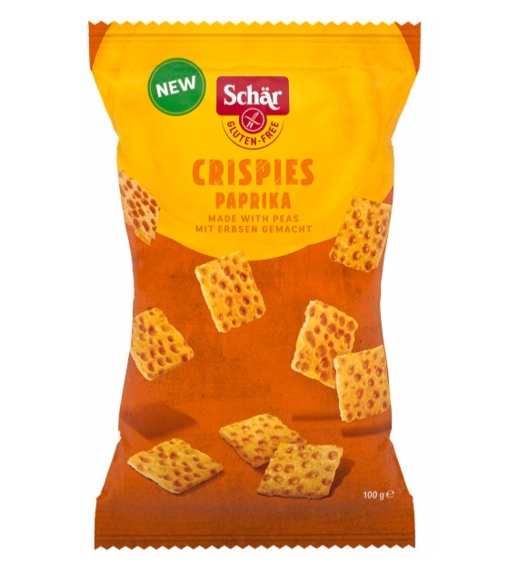 Crispies- przekąska z grochu o smaku paprykowym BEZGL. 100 g