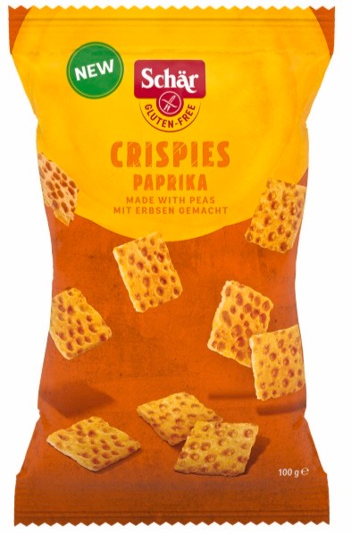 Crispies- przekąska z grochu o smaku paprykowym BEZGL. 100 g